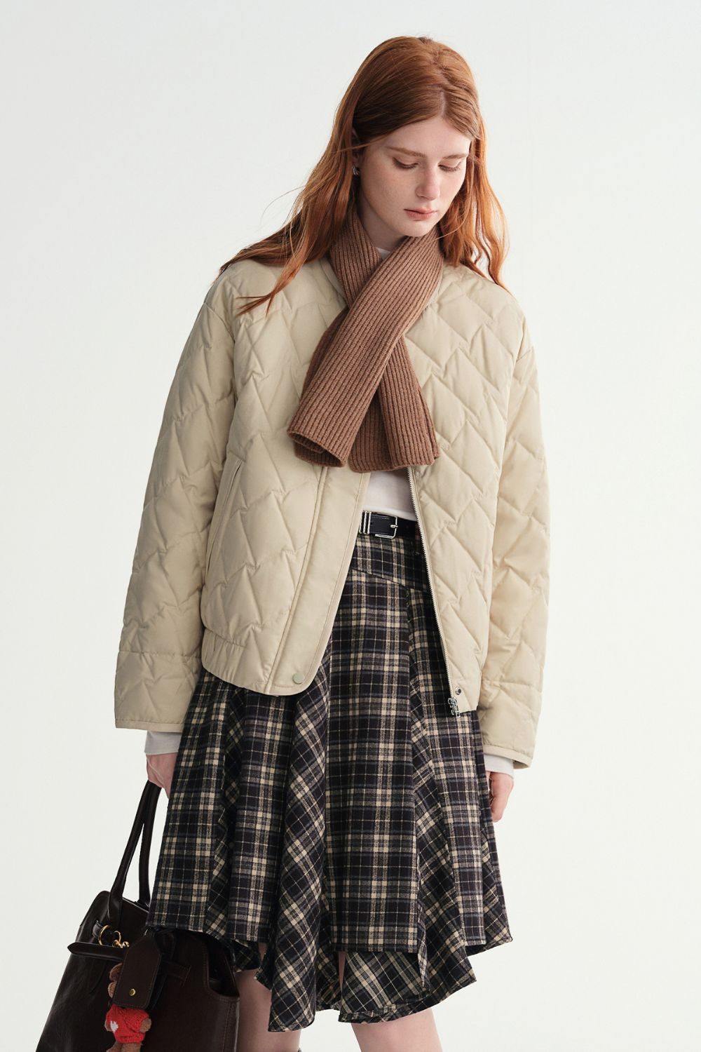 Auvrelia Quilted Lightweight Down Jacket