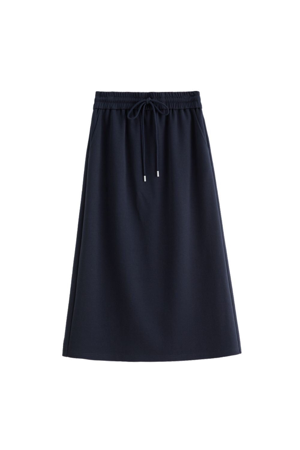 Auvrelia Navy Polo Sweatshirt with Matching Drawstring Skirt Set